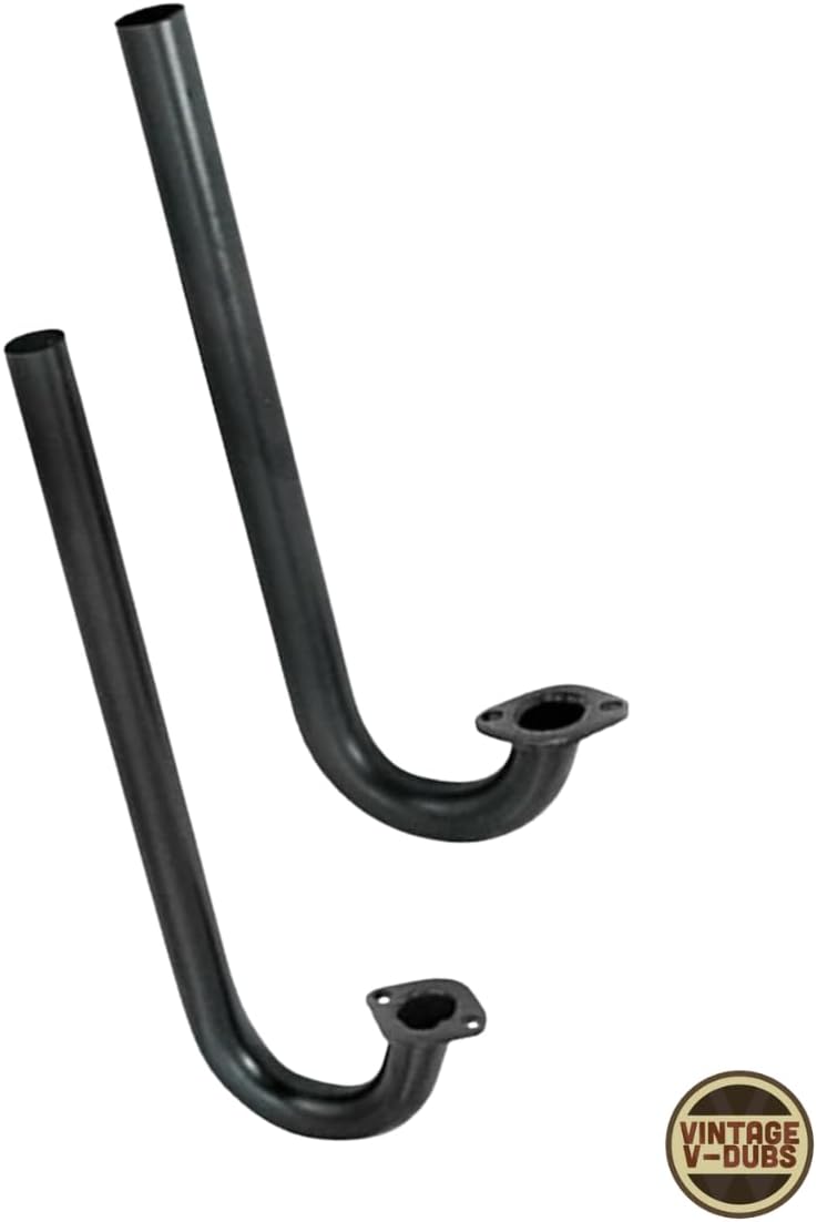EMPI Heater Box J Tube, Slip Joint, Raw Steel, Pair, Compatible with Dune Buggy - Image 2